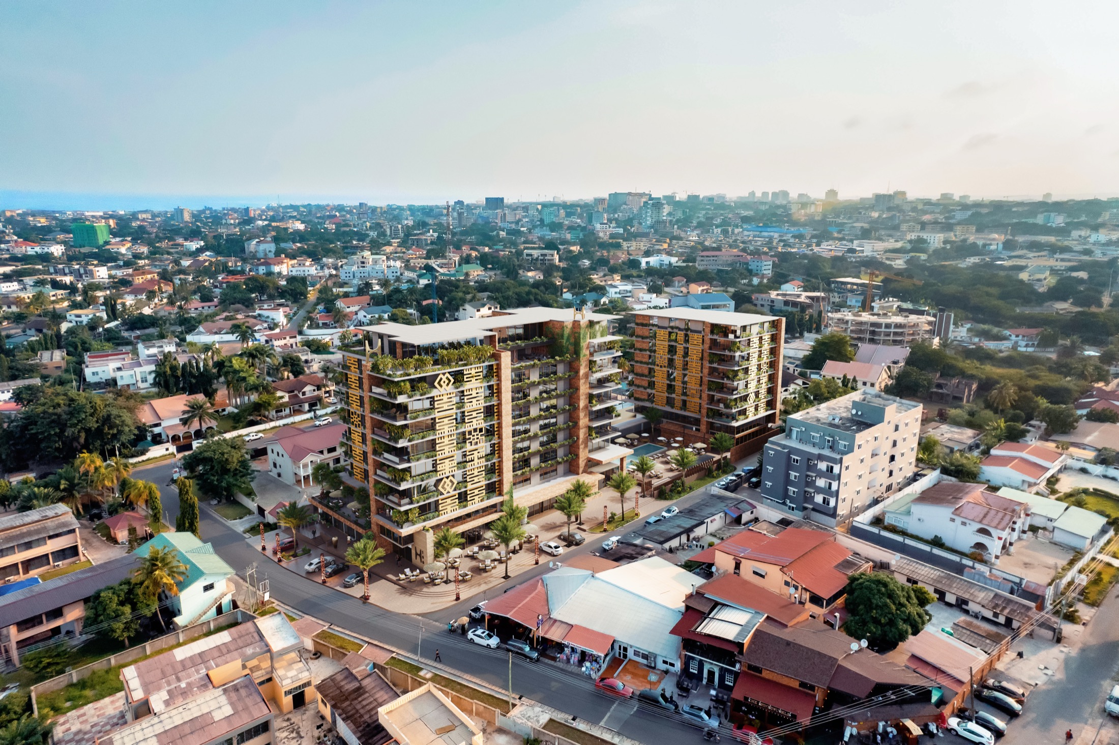 Exterior Drone View